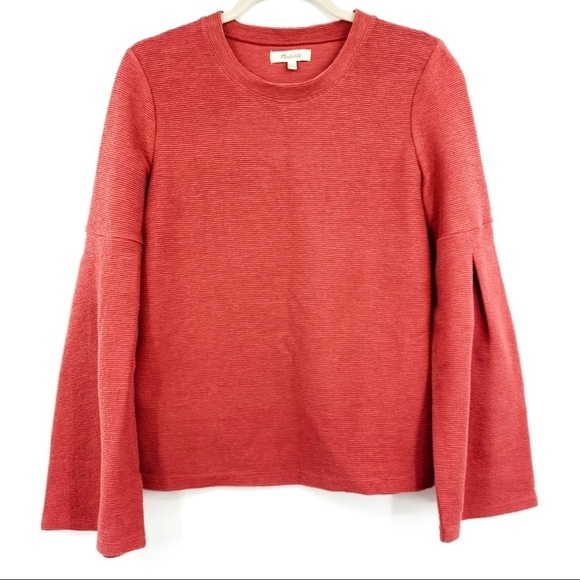 MADEWELL Flared Sleeve Sweater Top Size S - Picture 4 of 15